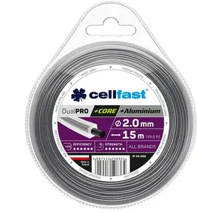 Леска для триммера Cellfast 3,0 мм x 15 м с сердечником — режущий нейлоновый шнур