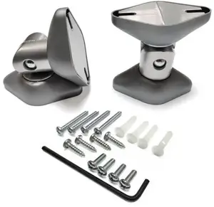 Wall speaker mount set BKSP Silver — heavy-duty pairs for up to 2x10 kg speakers, model BKSP-S