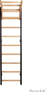 Настенная детская шведская стенка BenchK PB210B с деревянным турником