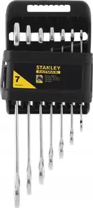 Wrench set STANLEY short flat wrenches 7 pcs 6–19 mm