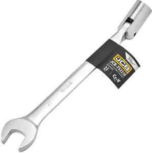 Combination wrench with swivel joint 21 mm JCB JCB-75221F