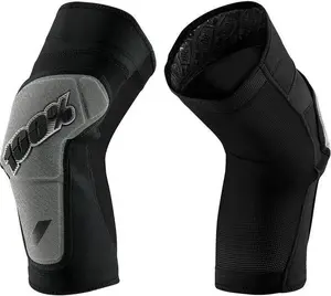 Ceļgalu sargi 100% RIDECAMP no 100 КНИГ, melni/pelēki, izm. XL