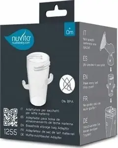 Nuvita Адаптер для пакетов для хранения молока NUV04492 — соединитель для безопасной сдачи и перелива
