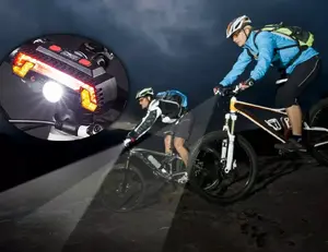 Velosipēda un Lukturis GoTel L8B1 — 2 vienā ar Iebūvētiem Pagrieziena Signāliem
