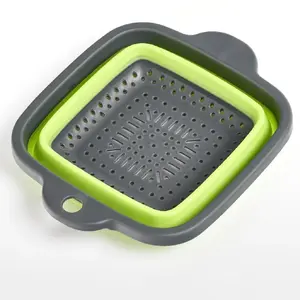 Colander bowl ZELLER 26628, plastic, anthracite and green, 219×180×79 mm