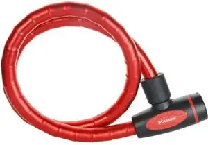Veloslēdzene MasterLock QUANTUM 8228 — kompakts troses slēdzis, sarkans