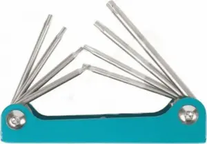 Складной набор TORX ключей Forsage T5–T10, T15, T20 — 8 предметов