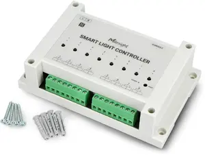 Milesight WS558 LoRaWAN viedais apgaismojuma kontrolieris — 8 pasīvi izejas, kopējā slodze līdz 40A, līdz 10A uz izeju