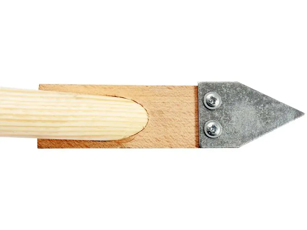 Broom VOREL 35927 — steel head, wooden handle Photo 3