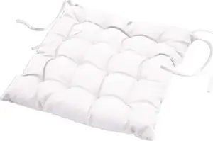 Подушка на стул Douceur d'Interieur ESSENTIEL 40x40 см — белая, квадратная