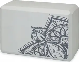 Yoga Block Gaiam Sustained Grey Sundial Point 65747 – Foam Support for Yoga and Pilates