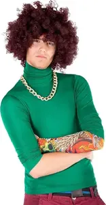 Parūka TEKA Peruka afro XXL brūna — afro stila sintētiskā parūka, izmērs XXL