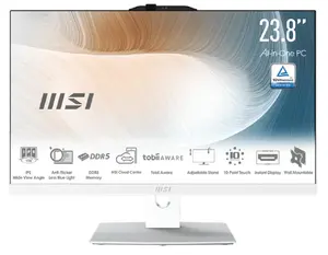 All-in-One PC MSI Modern AM242TP with Intel Core 5-120U, 24-inch FHD, 16GB RAM, 512GB SSD, Windows 11