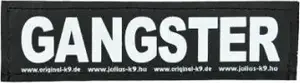 Patch with hook-and-loop fastener Trixie Julius-K9 size S — "GANGSTER" design