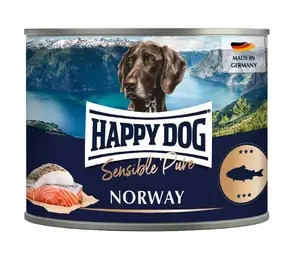Mitrais barības produkts suņiem happy dog Fish Adult 200 g, kanna ar vieglu atvēršanu, bez sojas