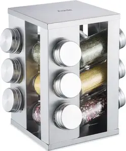 Rotating Spice Rack 12-piece Kamille KM-7033 — countertop carousel for jars and bottles