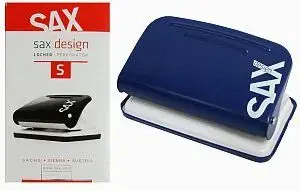Дырокол Sax 218 — вместимость 12 листов, синий, модель WIKR-987643