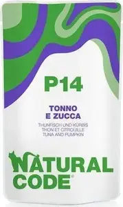 Консервы для кошек Natural Line s.r.l. NATURAL CODE KOT тунец и тыква 70 г пауч