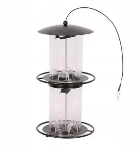 Karājamā metāla putnu barotava garden fun GF-12928 — 18×18×35,5 cm