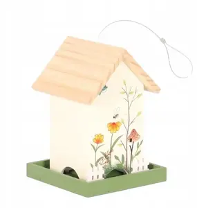 Koka karājamā putnu barotava Garden Fun GF-12923, dekoratīvs attēls, 18×18×25 cm