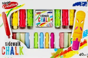 mega creative KREDA CHODNIKOWA AKC 44x30x6 MC EDU WB 18 sidewalk chalk set