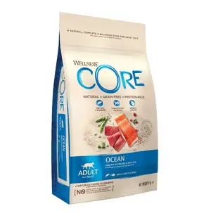Sausais kaķu barība Mastery Wellness CORE 10831 4 kg — Pieaugušiem, Lasis un Tuncis, Bez graudaugiem