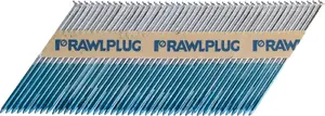 Nails RAWLPLUG smooth 3.1x90 mm zinc-plated for pneumatic nailer WW90II, pack OP 2200