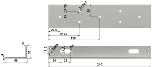 No name BZE-320 angle grinder guide accessory set — model BZE-320