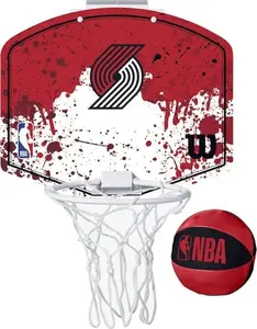 Mini basketbola grozs Wilson NBA Team Portland Trailblazers WTBA1302POR, pie sienas, sarkans, one size