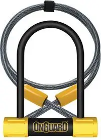 Unguard Bulldog Mini DT 8015 bike lock by Onguard compact D-shackle design, keyed security (ONG-8015)