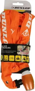 DUNLOP velosipēda ķēdes slēdzene ar atslēgu, garums 120 cm, modelis 1042855