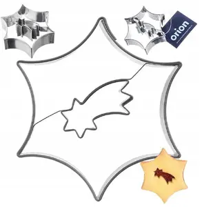 Cookie cutter Lumarko stainless steel star Bethlehem star 5.5 cm