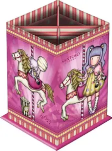 Pen holder Santoro London Gorjuss Fairground Carousel — desktop organizer, model 490615