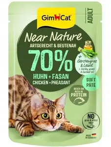 Mitrs kaķu barības maisiņš Gimborn GIMCAT Near Nature Vistas un fazāna 85 g