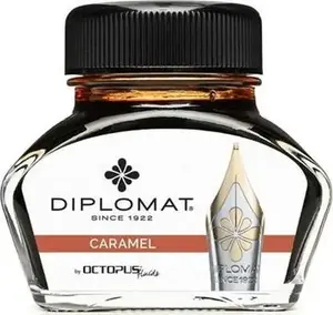 Fountain pen ink Diplomat Diplo Octopus 30 ml glass bottle, brown