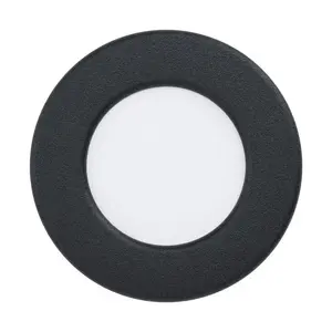 Recessed lighting spot EGLO Fueva 5 E — round indoor downlight, 3000K, 330 lm, IP44, 220–240V, black/white