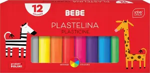 Набор пластилина INTERDRUK Plastelina — 12 цветов, B&B Kids