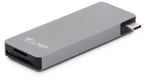 Laptop dock / port replicator LMP 18118 USB 3.2 Gen 1 Type-C, grey, MicroSD/SD card reader, USB-A and USB-C ports