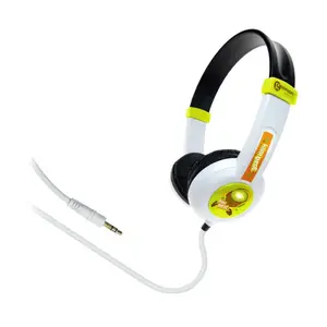 Austiņas Lenco Kiwibeat Music 101 — vadu supraaurālās ar galvas stīpu, 20–20 000 Hz, kabelis 1.2 m, melns/zaļš/balts