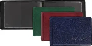 Document cover small, faux leather, Biurfol — pack of 10 (assorted)