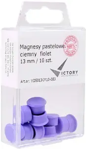 Magnetic Push Pins Victory Office Product 13 mm, pack of 10 — dark pastel violet