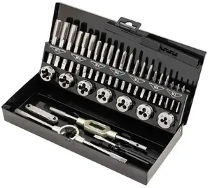 Tap and Die Set Bituxx JBC-M058-1 — 58 pieces (M2–M12) in metal case