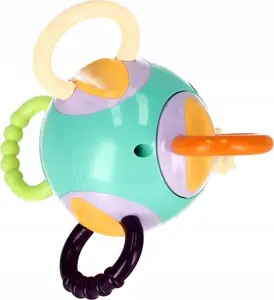 Rattle ball toy Bambam 17×20 cm, mixed colors, model 9136 BB