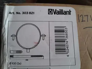 Pipe Clamps DN100, Vaillant (set of 5) – for 100 mm ducting and piping