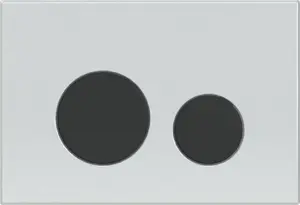 Flush button KK-Pol M11 SPP/113/0/K — white and black for cisterns and frames