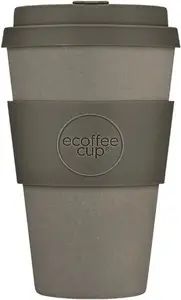 Ceļošanas krūze Ecoffee cup Solidne Kolory Pelēka 400 ml — atkārtoti lietojama