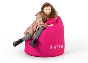 Bērnu pufu Diablo Chairs Pufa, rozā