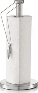 Paper Towel Stand ZELLER 15x34 cm, steel vertical holder for kitchen and workshop