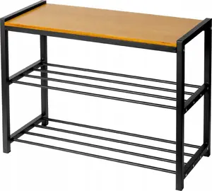 Полка-стеллаж для обуви Brunbeste BB-3424, размеры 61 x 30 x 47,5 см, компактный напольный органайзер