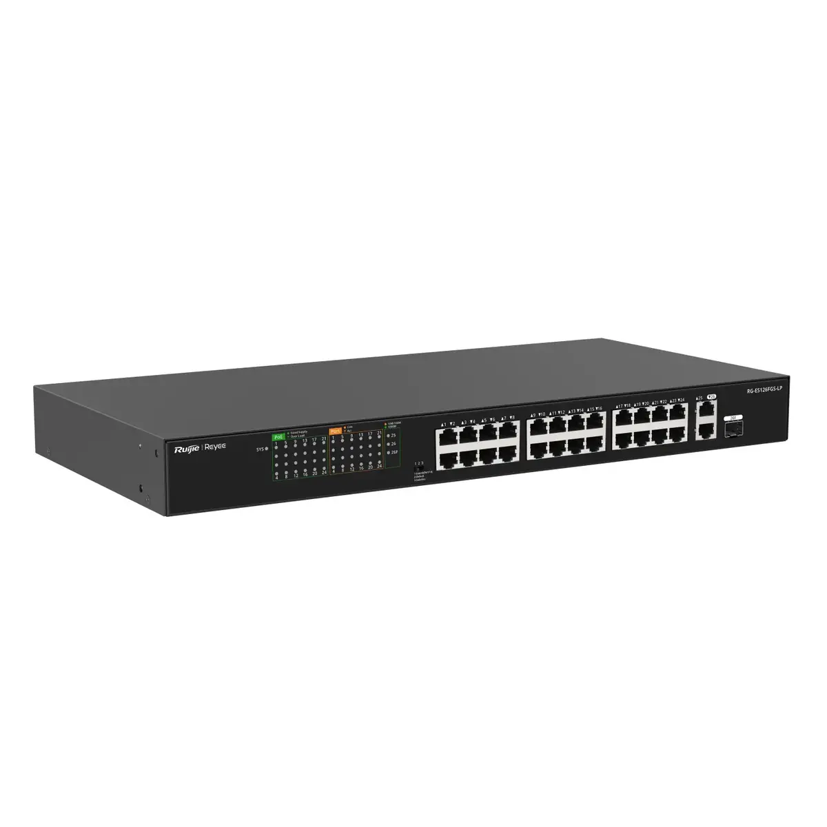 Ruijie RG-ES126FGS-LP Nevadāms L2 24x Fast Ethernet PoE Photo 3